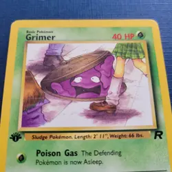 Pokemon Grimer 57/82 1st Edition Team Rocket Regular Mod Played *FREE SHIPPING* - Image 2
