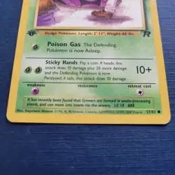 Pokemon Grimer 57/82 1st Edition Team Rocket Regular Mod Played *FREE SHIPPING* - Image 3