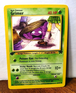 POKEMON GRIMER 57/82 1ST EDITION TEAM ROCKET LP-NM - Image 1