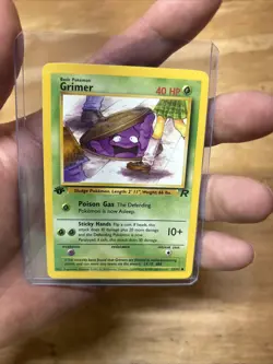 Pokemon 1st Edition Grimer 57/82 Team Rocket WOTC Vintage LP - Image 1