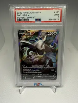 Lugia V Alt Art Silver Tempest 186/195 Pokemon Card PSA 9 - Image 1