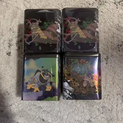 BRAND NEW-Pokemon TCG: Stacking Tins (3 Booster Packs Inside)-Complete Set of 4 - Image 1