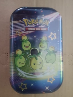 POKEMON, SCARLET & VIOLET PALDEAN FATES MINI TIN , 5 TINS - Image 1