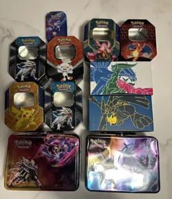 Pokemon Trading Card Game Empty x 9 Tins & 2 Boxes collection - Image 2
