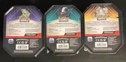 NEW Pokemon TCG Slaking Tyranitar & Darkrai Collectors Tins Lot Of 3 SEALED - Image 2