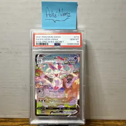 2021 Pokemon Sword & Shield Evolving Skies #212 Alt Art FA Sylveon Vmax PSA 10 - Image 1