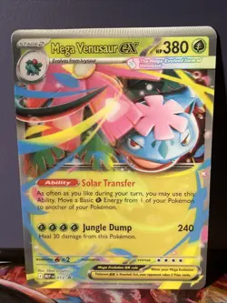 2025 POKEMON MEP EN-ME BLACK STAR PROMO 013 MEGA VENUSAUR EX JUMBO card NM/M - Image 1