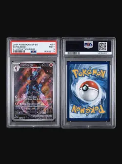 2024 POKEMON SSP EN-SURGING SPARKS ILLUSTRATION RARE #197 CERULEDGE PSA 9 MINT - Image 3