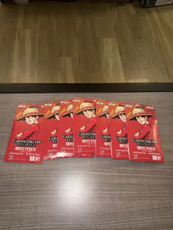One Piece TCG OP13 Carrying On His Will Sealed Sleeved Booster Packs X7 - Image 1