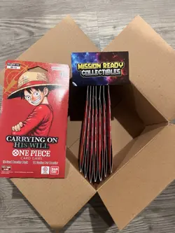 Sleeved Booster Packs x7 - One Piece TCG OP13 Carrying On His Will - English - Image 1