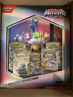 Pokemon TCG SV8.5 Prismatic Evolutions Binder Collection Box Factory Sealed - Image 1