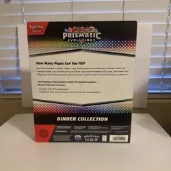 Pokemon TCG SV8.5 Prismatic Evolutions Binder Collection Box Factory Sealed - Image 3