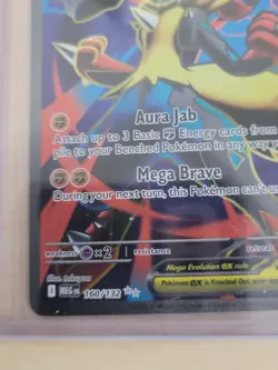 Rare 2025 Pokemon Mega Evolutions Mega Lucario EX card #160/132 (ULTRA RARE, NM) - Image 2