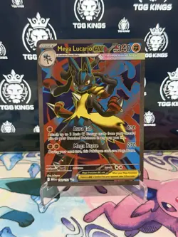 Mega Lucario ex 160/132 Mega Evolutions Full Art Ultra Rare Pokemon Card NM/M - Image 1