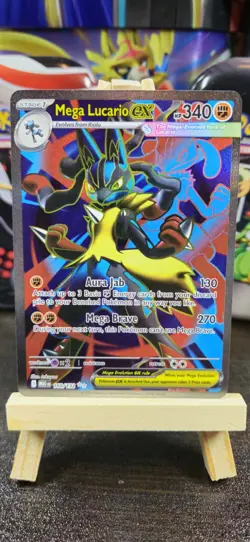 Mega Lucario EX 160/132 NM / Mint Full Art Holo Mega Evolutions Pokemon TCG Card - Image 1