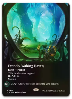 Evendo, Waking Haven (Borderless) (Galaxy Foil) #374 NM Edge of Eternities - Image 1