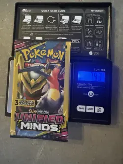 Heavy - 7.93g! Pokemon Sun & Moon Unified Minds 3 Card Mini Booster Pack - Image 1