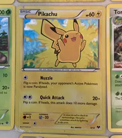 Pokemon Card Lot Basic Rivals Lot of 13 Pikachu - Image 3