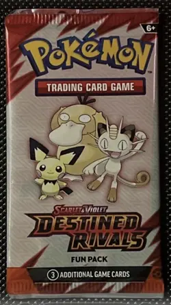 Pokemon TCG Scarlet & Violet Destined Rivals – Sealed 3-Card Fun Pack! - Image 1