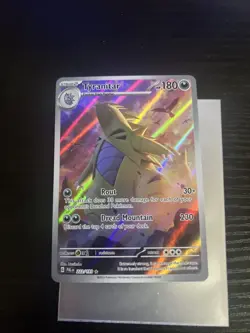 Pokemon TCG Paldea Evolved Tyranitar Card 222/193 Illustration Rare Holo - Image 1
