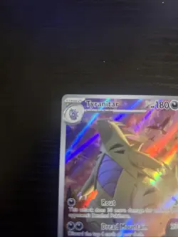 Pokemon TCG Paldea Evolved Tyranitar Card 222/193 Illustration Rare Holo - Image 2