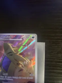 Pokemon TCG Paldea Evolved Tyranitar Card 222/193 Illustration Rare Holo - Image 3