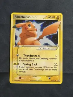 LP Pikachu Gold Star Holo Rare 104/110 EX Holon Phantoms Pokemon Card - Image 1