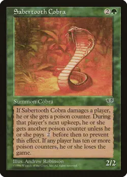 Sabertooth Cobra [Mirage] Magic MTG - Image 1