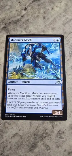 Mobilizer Mech Kamigawa: Neon Dynasty Regular Artifact Vehicle Uncommon MTG NM - Image 1