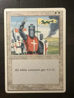 1 BANNED MTG Magic The Gathering Cruzade | Fourth Edition 4ED Heavy Play - Image 1