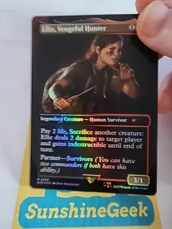Ellie, Vengeful Hunter (Rainbow Foil) Secret Lair Last Of Us Foil - Image 2