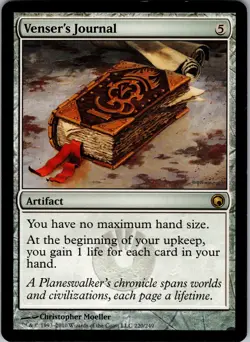 Venser's Journal Scars of Mirrodin Rare NM Magic: The Gathering 220 Normal - Image 1