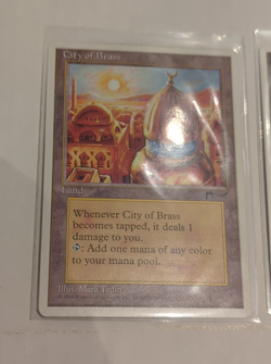 Magic the Gathering - 3x City of Brass from Chronicles, Land - Image 4