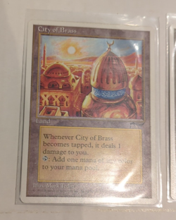 Magic the Gathering - 3x City of Brass from Chronicles, Land - Image 5