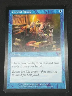 Magic the Gathering MTG Careful Study Blue Odyssey Common - Image 1