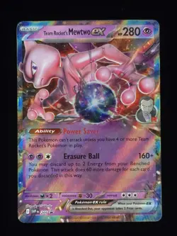 Team Rocket's Mewtwo ex 205 Pokemon SV: Scarlet & Violet Promo Cards 🔥 - Image 1