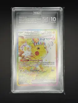 TAG 10 Pokemon Pikachu ex #238 Special Illustration Rare (SIR) Surging Sparks - Image 3