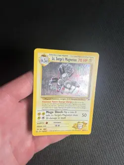Pokemon TCG Lt. Surge's Magneton 8/132 Gym Heroes Holo LP- - Image 5