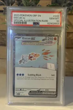2023 Pokemon Obsidian Flames EISCUE ex Special Illustration Rare Gem Mint PSA 10 - Image 1