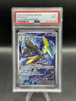 Inteleon Pokemon TCG 142/132 Mega Evolution Holo PSA 9 - Image 1