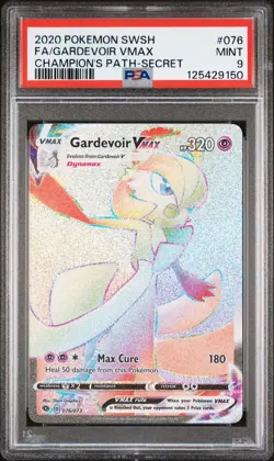 2020 Pokemon: GARDEVOIR VMAX 076/073 [Secret Rare] [Champion's Path] Mint PSA 9 - Image 1
