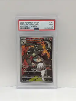 2025 Pokemon DRI EN Rockets Houndoom IR PSA 9 - Image 1