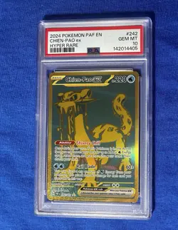 2024 POKEMON PAF EN-PALDEAN FATES HYPER RARE #242 CHIEN-PAO EX PSA 10 GEM MINT - Image 1