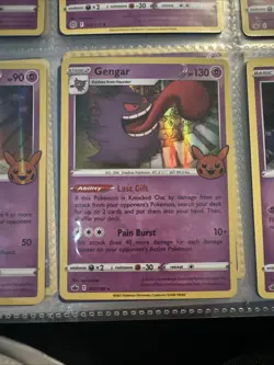 Pokemon TCG - Gengar 57/198 Trick or Trade Chilling Reign Holo Rare 2021 - NM - Image 1