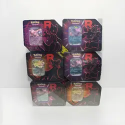 Pokemon Team Rocket Destined Rivals Journey Together Tins Lot of 6 - Image 1