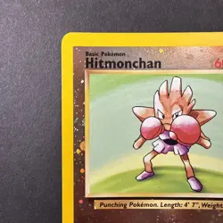 Pokemon TCG Hitmonchan WoTC Best of Game Promo #2 Reverse Holo with SWIRL LP - Image 2