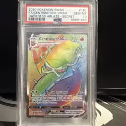 Centiskorch VMAX 191/189 Secret Rare Darkness Ablaze Graded (PSA 10) Pokemon - Image 1