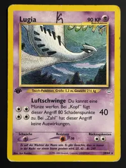 Pokemon Lugia 20/64 GERMAN 1st Edition Neo Revelation - DMG - Image 1