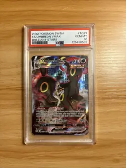 Umbreon VMAX TG23/TG30 Swsh09: Brilliant Stars Trainer Gallery Holo PSA 10 - Image 1