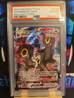 Umbreon VMAX TG23/TG30 Swsh09: Brilliant Stars Trainer Gallery Holo PSA 10 - Image 1